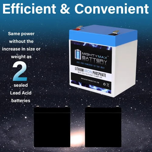 Miniatura 6 de Batería de repuesto de litio de 12V 5AH compatible con Power Sonic PS-1250