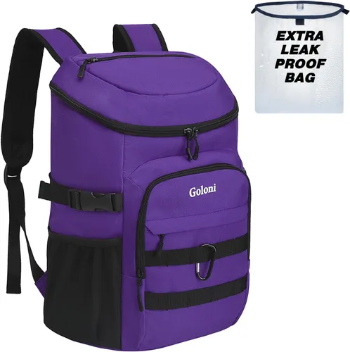 Miniatura 9 de Mochila térmica con aislamiento, a prueba de fugas, pequeña mochila térmica suave para hombres y mujeres, para campamentos, viajes, playa, Azul