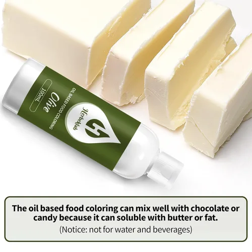 Miniatura 5 de Colorante alimentario a base de aceite de oliva para chocolate, 3.4 fl oz, aceite concentrado profesional, colorante alimentario para derretir