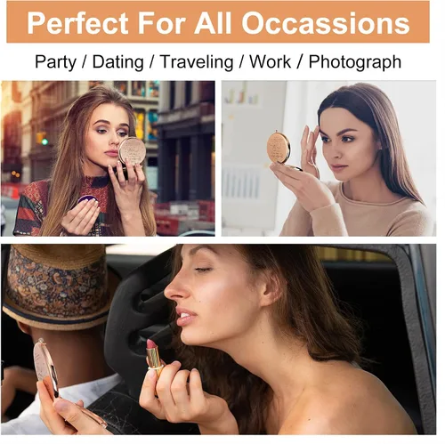 Miniatura 9 de GAOLZIUY Regalos para mejores amigas, regalos de amistad para mujeres, regalos de cumpleaños para mejores amigas, espejo de maquillaje compacto