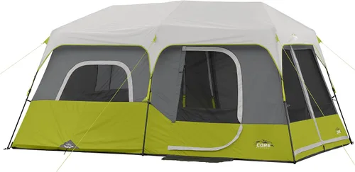 Core Tienda de Campaña Instantánea Tipo Cabaña para 9 Personas - 14' x 9', Verde (40008)
