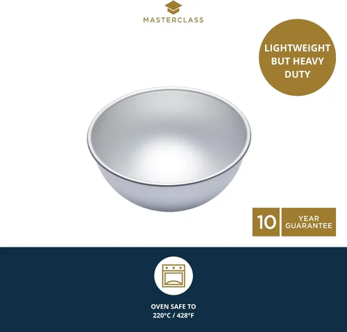 Miniatura 3 de MASTERCLASS Hemisferio 6.1 in, aluminio anodizado plateado, 6 pulgadas