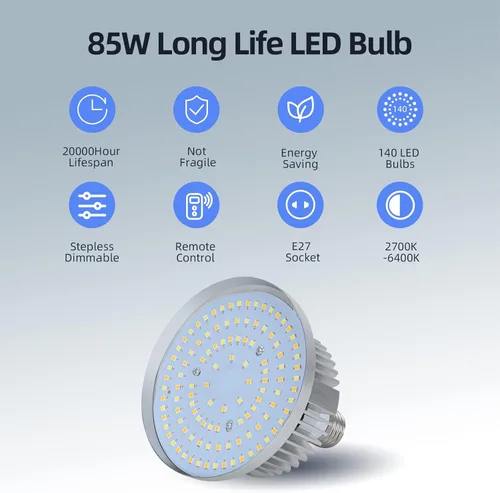Miniatura 2 de Skytex Kit de Iluminación Softbox (Paquete de 2), Caja Suave de 20 x 28 pulgadas Bombilla LED E27 de 85W, 2700-6400K, Iluminación Continua