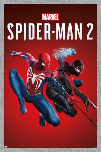 Miniatura 13 de Marvel's Spider-Man 2 - Póster de pared de arte clave, 34 pulgadas de largo x 22.4 pulgadas de ancho, versión premium sin marco