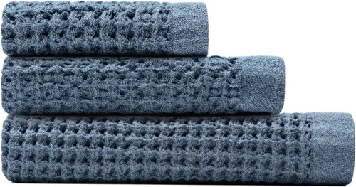 Miniatura 17 de ONSEN Supima® - Toalla de baño de punto gofre, grande, de secado rápido, 100% algodón estadounidense, ligera y absorbente, 38 x 67 pulgadas