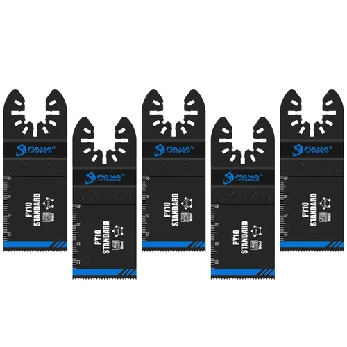 Miniatura 11 de Hojas de sierra oscilante multifunción de acero de alto carbono estándar de 2-1/2 pulgadas de ancho E-Cut, cuchillas multiherramienta de ajuste
