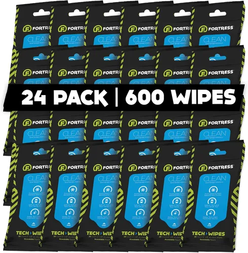 Miniatura 13 de Fortress Toallitas electrónicas (25 unidades, paquete de 3) toallitas para llevar para pantallas, teléfonos, teclados, monitores de TV, pantallas