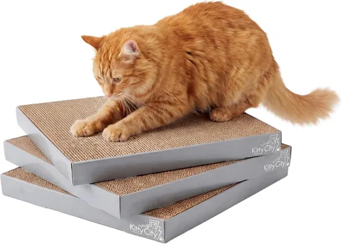Miniatura 11 de Kitty City Clip rascador para gatos sobre la puerta – Soporte vertical para rascador para gatos – Protege muebles y puertas – Se adapta a la mayoría
