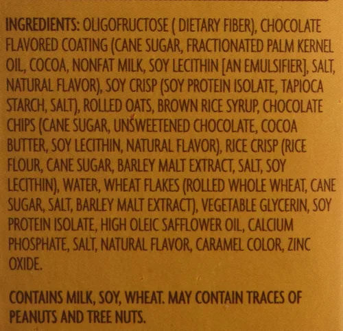 Miniatura 7 de 2 Cajas Trader Joe's - Barras de granola enroladas y chispas de chocolate, 0.32 oz de fibra