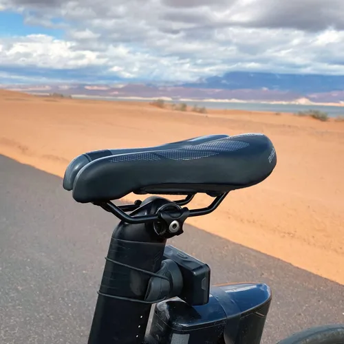 Miniatura 3 de BiSaddle SRT 2.0 - Sillín de bicicleta ajustable sin nariz con rieles de titanio, ajuste personalizado, cómodo, negro con detalles grises