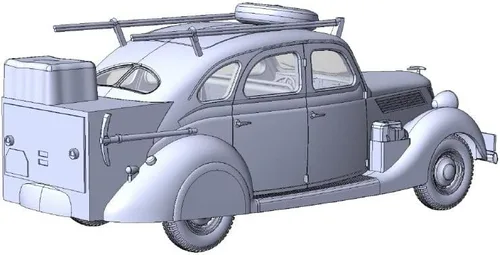 Miniatura 3 de Roden 818-1/35 - Ford V8-G81A Funkwagen, Maqueta de plástico