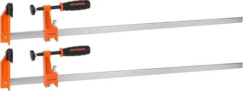 Miniatura 12 de Jorgensen 18-Inch Bar Clamp Set, Medium Duty Steel Bar Clamps for Woodworking, Wood Clamps with 600 lbs Load Limit, 2-Pack
