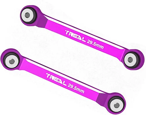 Miniatura 3 de TREAL SCX24 Superior 2 Enlaces (4 Enlaces Conversión) 1.161 in Alu#7075 para Axial SCX24 Deadbolt Betty 1/24 Camiones Escala (Gris)