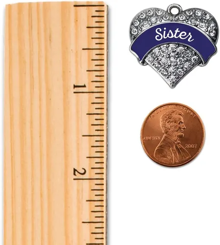 Miniatura 2 de Inspired Silver - Dije de corazón de plata pavimenta para pulsera con joyas de circonita cúbica