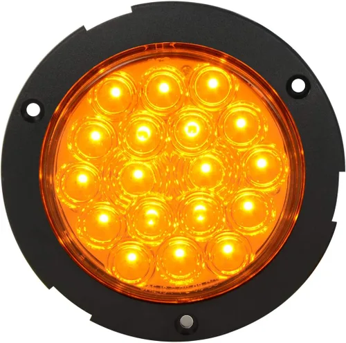 Miniatura 6 de GG Grand General 75870 Luz LED ámbar/ámbar (4" flota 18 brida montaje con bisel, 3 clavijas)