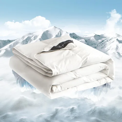 Miniatura 9 de Royoliving Relleno de Edredón de Plumas y Plumón Premium Consolador Tamaño King Gris Carbón Todas las Estaciones Calidez Media Invierno Gris Funda