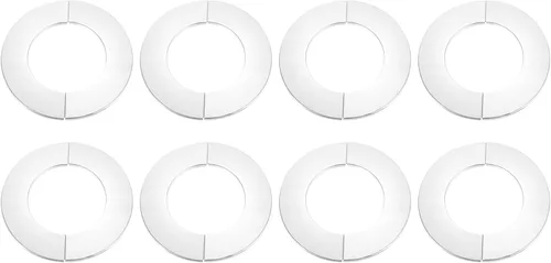 Miniatura 19 de uxcell Brida dividida de pared, placa redonda de escudo de acero inoxidable 304 de 0.866 in para tubo de diámetro de 0.866 in