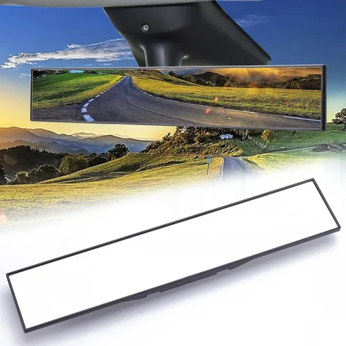 Miniatura 9 de Espejo universal de gran angular con clip, espejo retrovisor panorámico plano HD, antirreflejo, tinte transparente, accesorios para automóvil, SUV