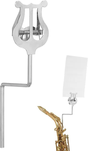 Miniatura 4 de Vaguelly Carpeta de puntuación de saxofón, soporte portátil para saxofón alto tenor para practicar principiantes banda de música