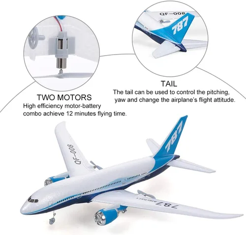 Miniatura 4 de GoolRC QF008 787 Avión Modelo Miniatura Avión 3CH 2.4G Control Remoto EPP Aviones RTF RC Juguete