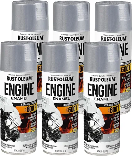 Miniatura 25 de Rust-Oleum 366437 Pintura en aerosol de esmalte para motor, 11 oz, Cast Coat Iron, (paquete de 1)