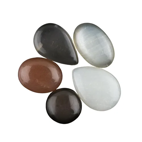 Miniatura 10 de CRYSTALIS Al por mayor 5 piezas de piedra preciosa natural K2 jaspe suelta en bruto, cabujones para hacer joyería, piedras pulidas de chakra
