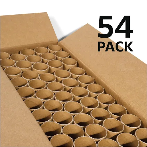 Miniatura 2 de 54 tubos de papel de cartón para manualidades, rollos de papel kraft grueso de 10 x 1.5 pulgadas para aulas, proyectos, bricolaje, artes