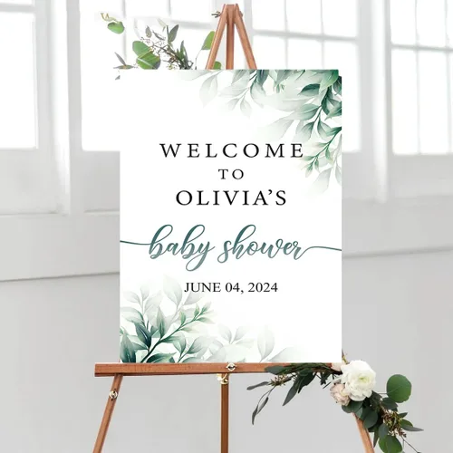 Personalized Baby Shower Welcome Sign, Baby Shower Decoration Customised Baby Shower Party Sign Decor, Baby Shower Sign, Yard Sign Oudoor Party