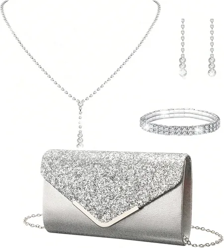 Miniatura 2 de LETODE Bolsos de mano para mujer, bolsos de noche y embragues para mujer, bolsos de sobre, bolsos de fiesta, baile de graduación, bolso de boda