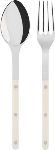 Miniatura 8 de SABRE PARIS - Juego de 2 piezas para servir - Colección Bistrot - Tenedor grande y cuchara grande - Acero inoxidable y nailon - Apto para Negro