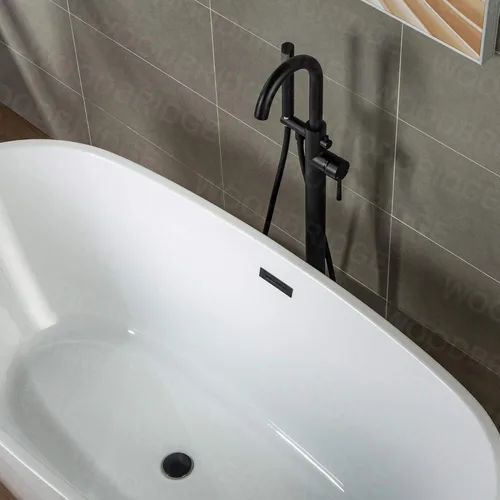 Miniatura 11 de WOODBRIDGE F0006 MBRD grifo, (L) 10 3/4" x (W) 6-1/4" x (H) 43-7/8, negro mate Mate negro
