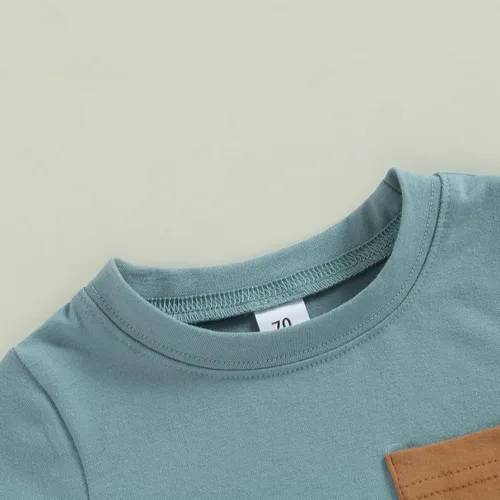 Miniatura 66 de Conjunto de camiseta de manga corta para bebé niño y niña, camiseta de manga corta, pantalones cortos casuales, ropa para recién nacidos, 6, 12, 18