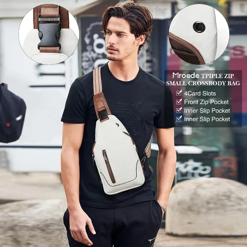 Miniatura 3 de Mroede Bolso bandolera para mujer, bolso cruzado para mujer, bolsa de pecho, riñoneras para mujeres, adolescentes y niñas para viajes escolares