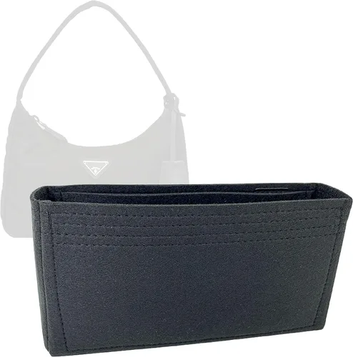 Zoomoni Organizador de bolsas premium para mini bolsa Prada Re-Edition 2000 (hecho a mano/20 opciones de color) [organizador de bolso, forro,