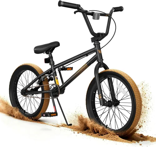 Miniatura 14 de KORIMEFA Bicicleta BMX Freestyle 18 20 pulgadas para niños y niños, bicicleta de trucos para 7-12 años, pernos Pro/Guro a elegir, marco de acero