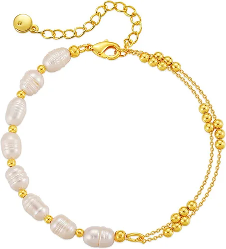 Miniatura 72 de Delicadas pulseras de oro para mujer, chapado en oro 18, ajustable, mal de ojo, mariposa, cuentas, perla, corazón, turquesa, hecha a mano para mujer
