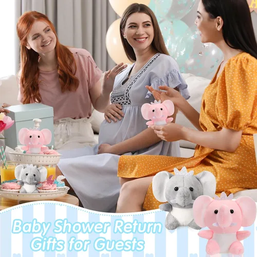 Miniatura 6 de Wettarn 24 piezas de mini animales de peluche, pequeños y lindos juguetes de peluche para mujeres, regalos de fiesta de cumpleaños, 3.1 pulgadas Gris