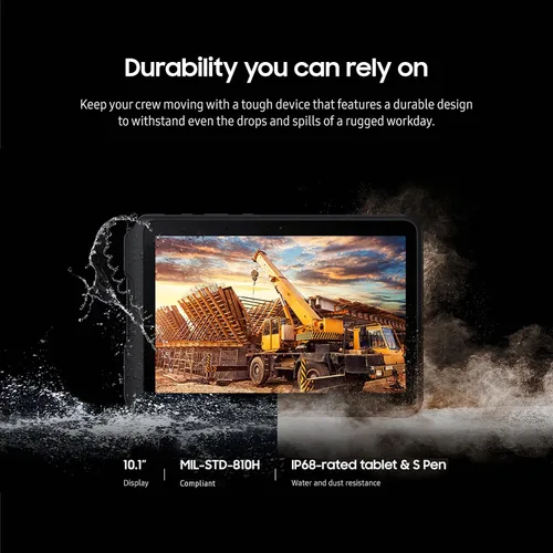 Miniatura 5 de Samsung Galaxy Tab Active4 Pro 10.1” 64GB Wi-Fi Tablet Android para Trabajo, LTE Desbloqueado, 4GB RAM, Diseño Resistente, Pantalla Táctil Sensible