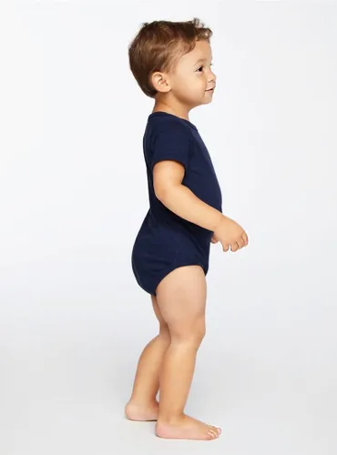 Miniatura 3 de RABBIT SKINS, Body de manga corta de jersey fino suave para bebé