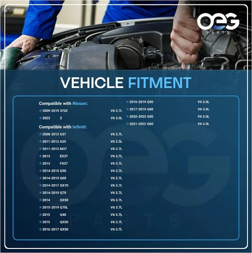 Miniatura 4 de OEG Parts Nuevo arrancador compatible con Nissan 370Z 3.7L 2009-2019, compatible con Infiniti Q50 3.0L 2016-19, Q60 3.0L 2017-19, QX70 QX50 3.7L
