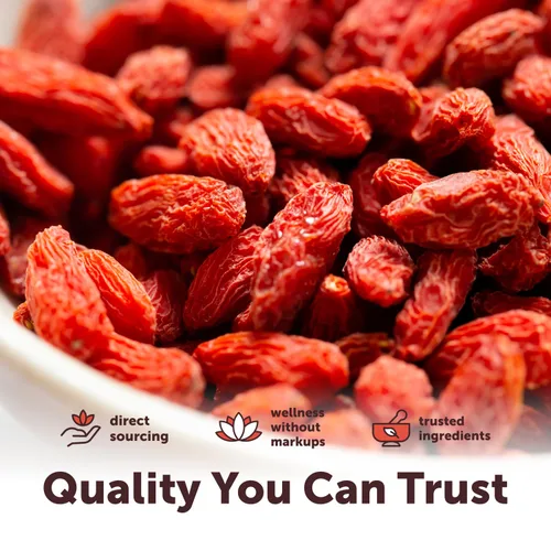 Miniatura 7 de Bayas de Goji Orgánicas 32 Onzas, Bayas Enteras Grandes Secas al Sol Libres de Sulfatos, Antioxidante Natural Baya Superalimento Cruda