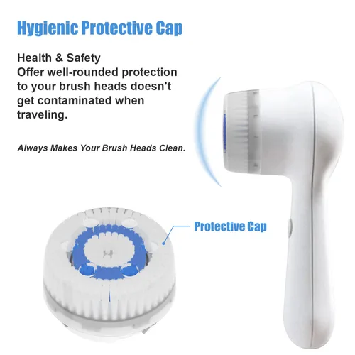 Miniatura 6 de Brushmo Repuesto de cabezal de cepillo compatible con Clarisonic Mia 1, Mia 2, Mia Fit, Alpha Fit, Smart Profile Uplift, 4 unidades de poros Poros