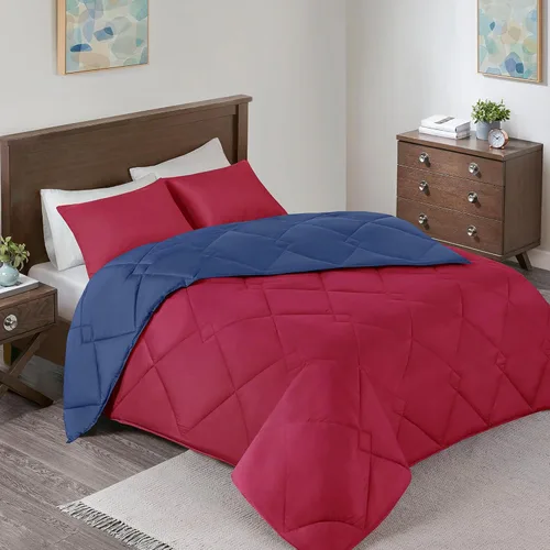 Miniatura 23 de Comfort Spaces Vixie Juego de Edredón Reversible - Cubierta Acolchada Geométrica Casual de Moda, Ropa de Cama Acogedora Alternativa de Plumón