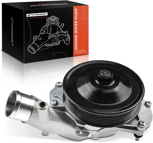A-Premium Agua del motor con polea [DOHC, 6,8Cyl 3.0L 5.0L] Compatible con Jaguar F-Type, F-Pace, XF, XFR, XJ, XJR, XKR, XKR-S y Land Rover