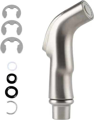 Miniatura 11 de Cabezal rociador lateral universal para fregadero de cocina, accesorio de rociador de fregadero de repuesto compatible con Delta, Moen, Kohler, Cromo