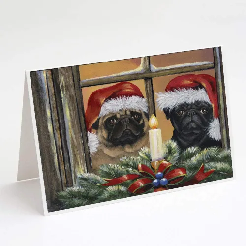 Miniatura 146 de Caroline's Treasures PPP3013GCA7P - Tarjetas de felicitación y sobres para mascotas de Basset Hound Teacher, paquete de 8 tarjetas en blanco