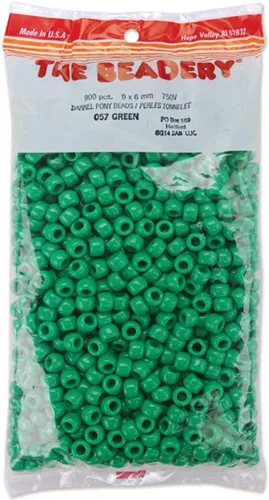 Miniatura 9 de The Beadery - Cuentas de caballo de barril de 0.354x0.236 in, Hot Multi - 900 piezas - 750V077 Neon Multi