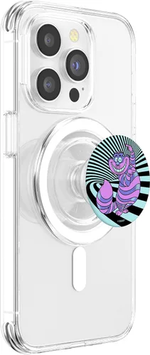 Miniatura 3 de Disney Alicia en el país de las maravillas Cheshire Cat Neon Stripes PopSockets MagSafe PopGrip para iPhone