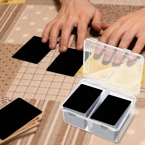 Miniatura 4 de Vicenpal Caja de almacenamiento de 300 tarjetas compatible con Mtg TCG, caja de almacenamiento de tarjetas coleccionables de plástico transparente