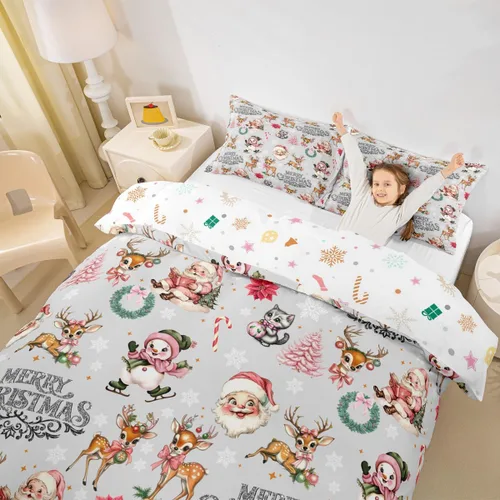 Miniatura 44 de Erosebridal Divertida funda de edredón de Halloween para niños, juego de ropa de cama de calabaza fantasma, decoración de Halloween para niños